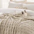 thumbnail image 4 of 28x39 Inch Cooling Blanket Cold Blankets Textured Thickened Checkerboard Blanket Super Soft Throw Blankets Reversible Double Cooling Blanket for Sofa Chair Bed Travel and Living Room, 4 of 9