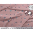 thumbnail image 3 of Soimoi Polyester Crepe Fabric Moth & Light Bug Insects Decor Fabric Printed Yard 42 Inch Wide, 3 of 4