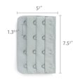 thumbnail image 3 of INSPIRE CHIC Rallonge de Soutien-Gorge pour Femmes à 3 x 4 Crochets, Bretelle d'Extension, Bande de Soutien-Gorge Multicolore, 5 Pcs, Gris, 3 of 5