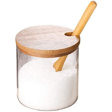 Pot à Épices Pot à Épices Bol à Sucre avec Couvercle et Cuillère pour Herbes et Épices