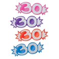 thumbnail image 1 of Mini Glittered Foil 30 Cutouts (Pack of 24), 1 of 1