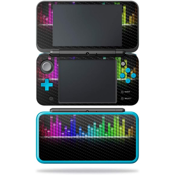 MightySkins Carbon Fiber Skin for Nintendo New 2DS XL - Tennis Monster | Protective, Durable Textured Carbon Fiber Finish | Easy to Apply, Remove, and Change Styles | Made in The USA, Keep The Beat