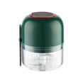 thumbnail image 2 of Oleegame 2PC Electric Garlic Chopper Garlic Crusher Portable Mini Food Processor Vegetable Cutter Wireless Vegetable Masher With USB Charging Garlic Masher Mincer For Onions Meat 300ml Green, 2 of 8