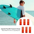 thumbnail image 3 of LJNYFDC Accessoires de Planche de Surf Ailettes Résistantes à l'Usure Taille Mini Installation Simple Ailettes Centrales de Longboard Paddleboard Accessoires 6 Pcs, 3 of 5