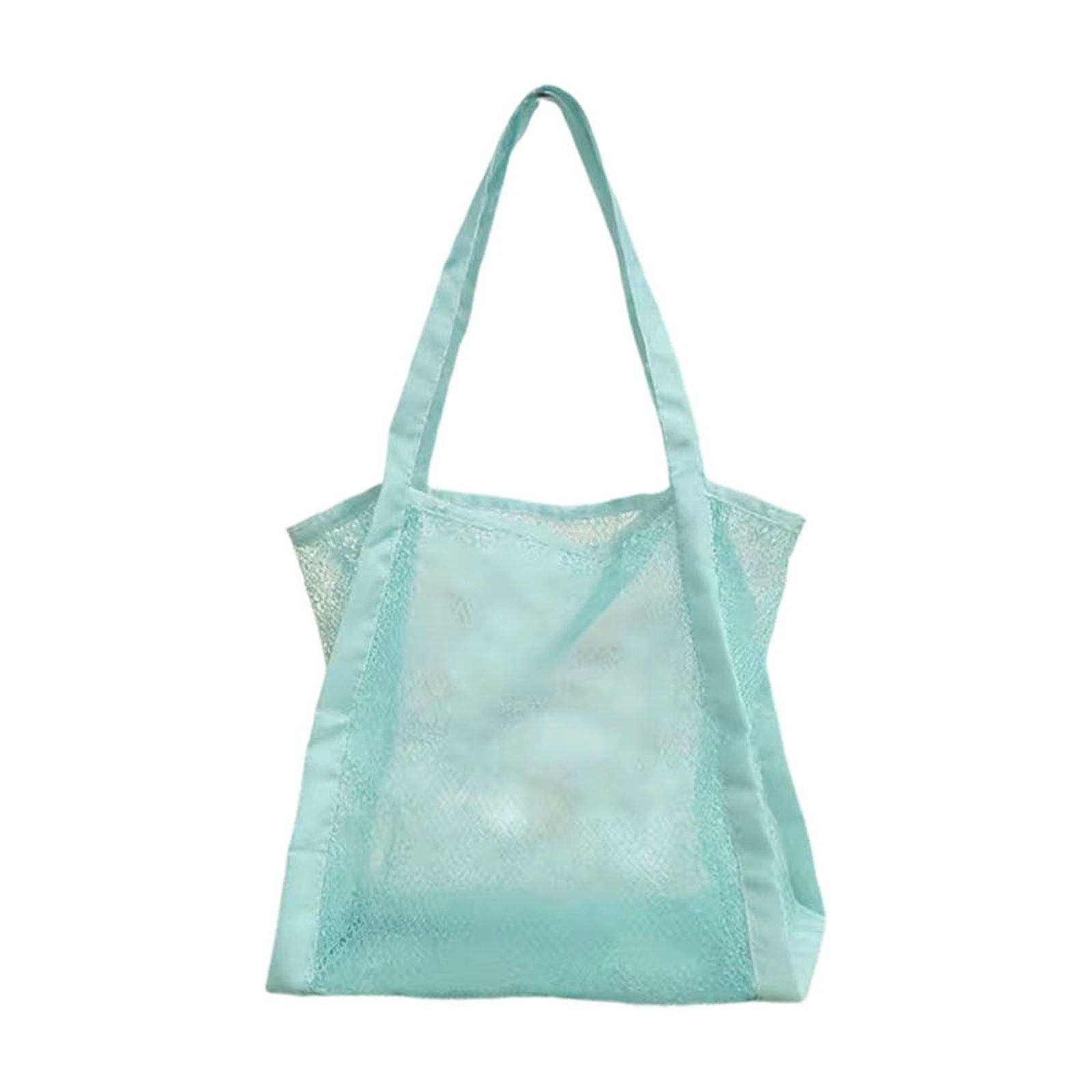 Mesh Beach Bag, Large Capacity Beach Tote Bag with Drawstring