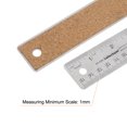 thumbnail image 4 of Unique Bargains 3pcs Stainless Steel Rulers with Non-Skid Backing 15cm/6' Inch and Metric Metal Ruler, 4 of 6