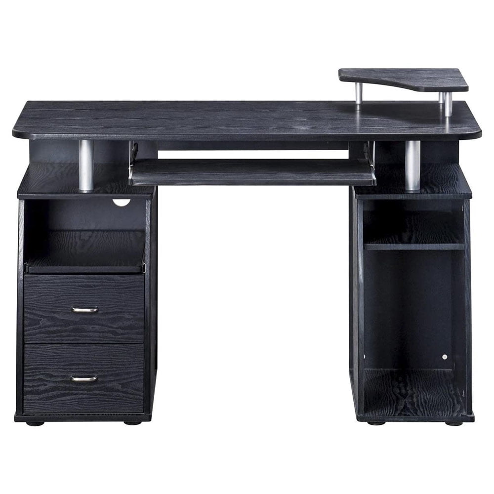 Techni Mobili Modern Office Desk and Complete Computer Workstation, Espresso