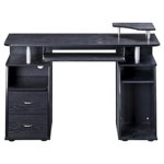 Techni Mobili Modern Office Desk and Complete Computer Workstation, Espresso