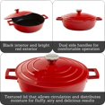 thumbnail image 4 of IMUSA IMU-26006 Casserole en Aluminium Moulé 4 Qt., Rouge, 4 of 4