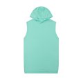 thumbnail image 1 of Timegard Shirts for Men Summer Solid Color Sleeveless Hoodies Pullover Top Casual Workout Tee Shirts, 1 of 3