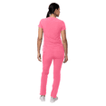 thumbnail image 2 of Adar Addition Go-Higher Scrub Set For Women - Notched V-Neck Scrub Top & Skinny Cargo Scrub Pants, 2 of 7