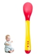thumbnail image 2 of 2pcs Baby Temperature Sensing Tableware Set Utensil Toddler Dinnerware Cutlery Cartoon Food Feeding Spoon Fork, 2 of 4