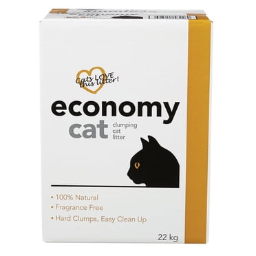 Litière agglomérante pour chat Economy Cat - 22kg