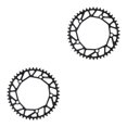 thumbnail image 4 of Redempat Chain Ring - Easy To Install Durable Wide Compatibility - Bike Crank Precise Fit Bicycles Crank 46T black 2Set, 4 of 6