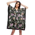thumbnail image 1 of Moomaya Robe Courte de Caftan de Plage, Robe de Couverture Imprimée, Kaftan pour Femmes, Tenue de Plage, Couverture, 1 of 4