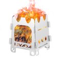thumbnail image 1 of Lixada Camping Extérieur Portable Ultraléger Pliant en Acier Inoxydable Bois Poche avec Plateau Camping Pêche Randonnée Backpacking m, 1 of 7