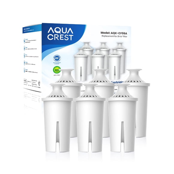AQUA CREST Replacement for Brita® Water Filter, Pitchers and Dispensers, Classic OB03, M