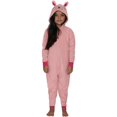thumbnail image 2 of St. Eve Girls' Union Suit Pajama Animal One Piece Hooded Sleeper, 2 of 3