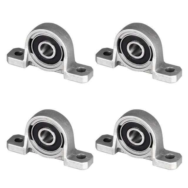 maskred 4 Pcs Inner Bore Ball Mounted Pillow Block Flange Micro Vertical Bearing Pillow Block Bearing No.3