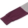 thumbnail image 3 of Women's Long Sleeve Tunics Color Block Cutout Sweatshirt Loose Fit Tops, 3 of 5