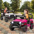 thumbnail image 2 of Costway Camion pour Enfants 12 V à Chevaucher avec 2 Moteurs 12 V, Suspension à Ressorts et Télécommande, Rose, 2 of 10