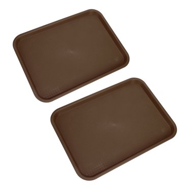 Plateau en Plastique, 2 Pcs Plateau Alimentaire Plateau de Service Alimentaire Multifonctionnel Plateau de Service Grande Capacité