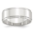 thumbnail image 1 of SS 8mm Flat w/ Step Edge Size 4 Band Size 4, 1 of 2