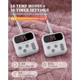 thumbnail image 4 of 90x100 Heated Throw Blanket with Thick Tufted Cable Pattern,10 Heat Levels&10Timer Settings,Electric Throw with Intelligent Temperature Control,Machine Washable,Fast Heating，Pink, 4 of 6