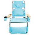 thumbnail image 2 of Ostrich The Deluxe 3N1 Lightweight Beach Lounge Chair & Footrest, Light Blue, 2 of 8