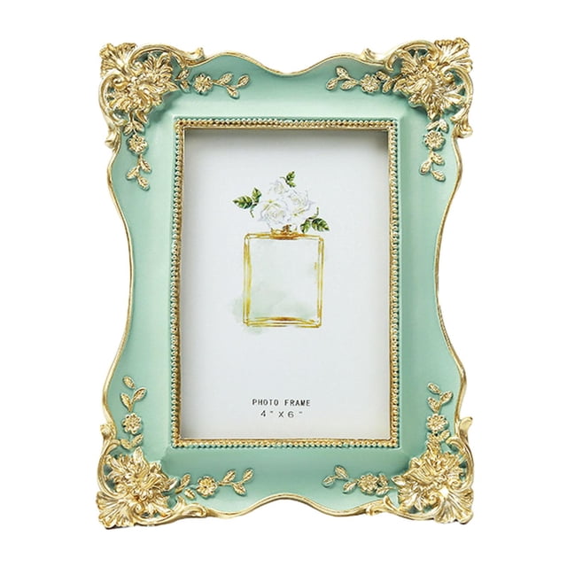 simhoa Cadre Photo Européen Portable pour la Maison pour Mariage de Table Bleu
