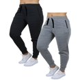 thumbnail image 1 of 2-Pack Womens French Terry Fashion Jogger Lounge Pants (S-2XL), 1 of 13