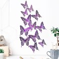 thumbnail image 3 of relayinert Decorative Butterflies Wall Stickers - Beautiful Addition To Home Multiple LK12 Purple 1Set, 3 of 6