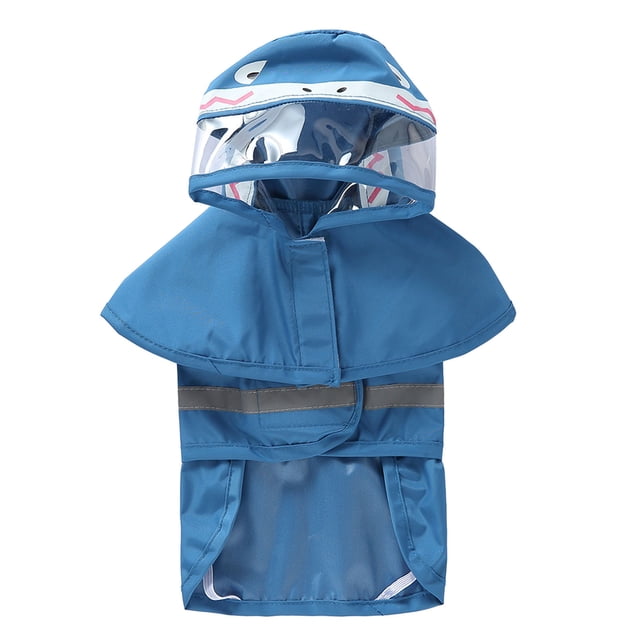 Dog Raincoat Adjustable Lightweight Poncho Hood Reflective Portable Jacket for Small Medium Large Dogs Puppies Travel Summer Rainy Season