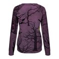 thumbnail image 5 of Hauts pour Femmes Chic Décontracté 2023 Halloween Imprimé Manches Longues Col Rond Chandail à Capuchon Décontracté Hauts Costumes d'Halloween pour Femmes en Liquidation, 5 of 5
