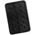 thumbnail image 1 of Clara Clark Bathroom Rugs, Velvet Memory Foam Bath Mat, Ultra Soft Non Slip and Absorbent - Waffled - Large - Black, 1 of 6