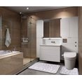 thumbnail image 5 of Set of 2 Anti Slip Bath Mat and Pedestal Rug for Bathroom Machine Washable (50 * 80 + 40 * 50cm) - Gray, 5 of 5
