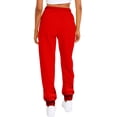 thumbnail image 4 of Women's Casual Pants Ladies Womens plusasual Pants Set Womens plusasual Dress Pants Solid Color Drawstring Elastic Womens Paper Bag Pants Casual Womens Work Pants Office Casual Stretch, 4 of 5