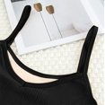 thumbnail image 4 of Summer Savings! SROBPTY Kids Sleeveless Shirts Tops, Middle Aged Girls' Solid Color Base Underwear with Thick Velvet To Cold Student Spring and Small Suspender Inner and Outer Black, 10-14Years, 4 of 5