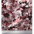 thumbnail image 1 of Soimoi Poly Georgette Fabric Two Tone With White Camouflage Print Sewing Fabric Yard 42 Inch Wide, 1 of 3
