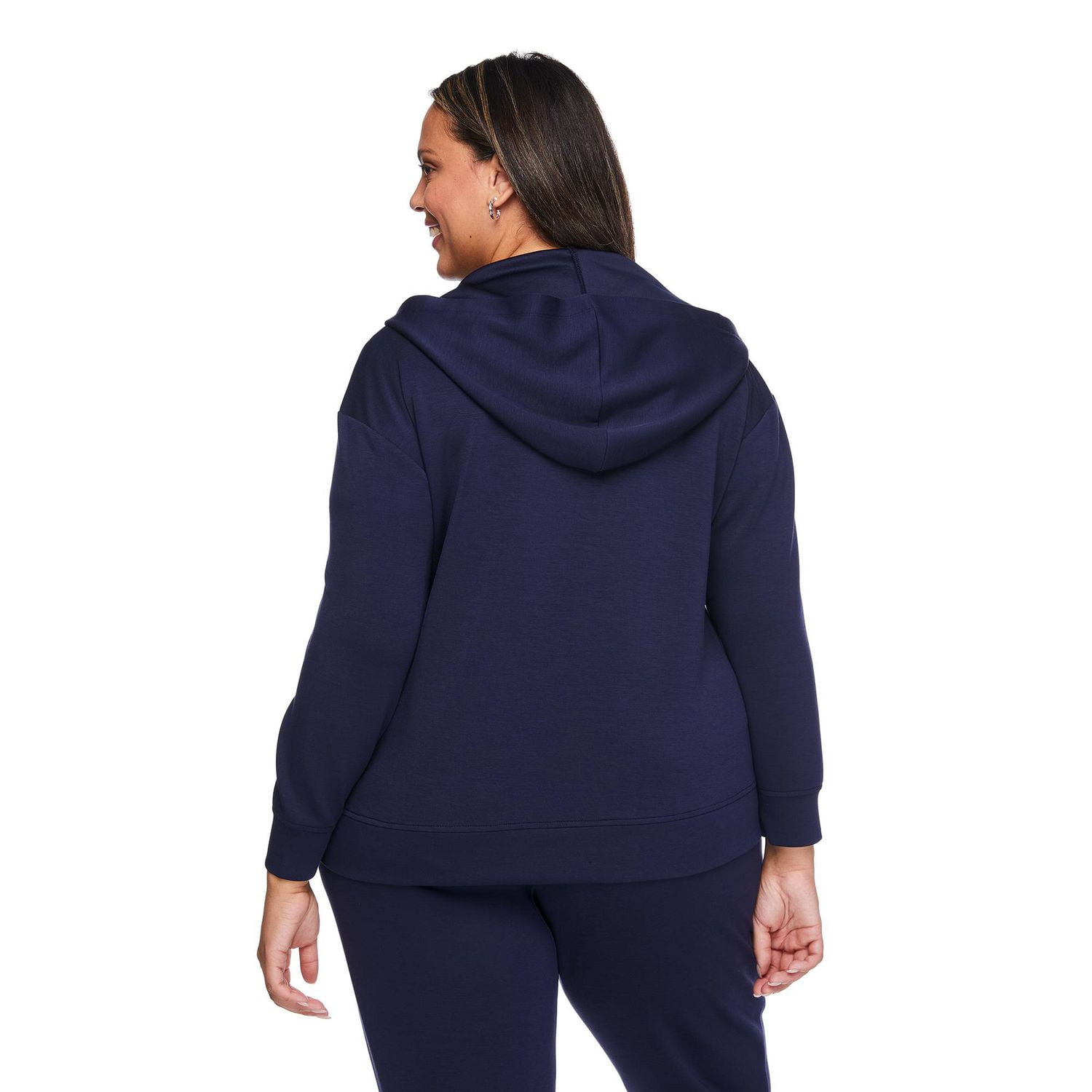 Haut à capuchon avec fermeture éclair quart de longueur Lane Bryant Plus pour femmes