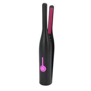 Pencil Flat Iron, Small Hair Straightener for Men, PTC Fast Heating Cordless Small Hair Straightener and Curler for Short Hair, Bangs, and Pixie Cuts