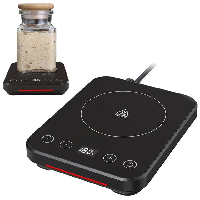 NEW! Dusknt in Stock! Pro Warmer – 1°F Precision Control & Goldilocks (7582°F) Direct Plug Easy Clean Glass Base for Baking Proofing & Fermentation, Clearance Sales Today Deals Prime!