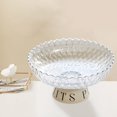 thumbnail image 4 of EGNMCR Baskets for Organizing, Baskets Fruit Tray Living Room Coffee Table High Footed Fruit Basket Cream Style Candy Snack Tray Large Capacity Fruit Tray Basket Basket, 4 of 5