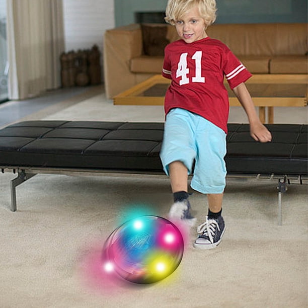 Ballon de football lumineux à LED phosphorescent Taille 5 Intérieur Extérieur Ju