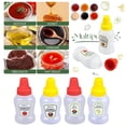thumbnail image 2 of Clearance Now! Mini Condiment Squeeze Bottles, Sauce Containers for Lunch Box, Portable Honey Sauce Salad Dressing Dispensers Jars Containers, Mini Ketchup Bottle Salad Container for Lunch L2B6, 2 of 8