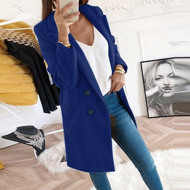 PVCS Manteau Cardigan Chaud en Fausse Fourrure pour Femmes Hiver Manches Longues