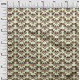 thumbnail image 2 of oneOone Polyester Lycra Fabric Floral Block Printed Craft Fabric BTY 56 Inch Wide, 2 of 4
