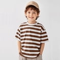 thumbnail image 2 of Akiihool T-Shirt Garçon T-Shirt Graphique Premium à Manches Courtes et Col Rond pour Garçons, Coupe Régulière (Coffee, 13-14 Ans), 2 of 4
