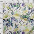 thumbnail image 3 of oneOone Rayon Yellow Fabric Florals Craft Projects Decor Fabric Printed By The Yard 56 Inch Wide, 3 of 4