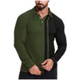 thumbnail image 1 of WEAIXIMIUNG Chemise à Col à Revers de Noël pour Homme 2025 Printemps/été Décontractée Sport Grande Taille à Agencement de Couleurs, 1 of 9